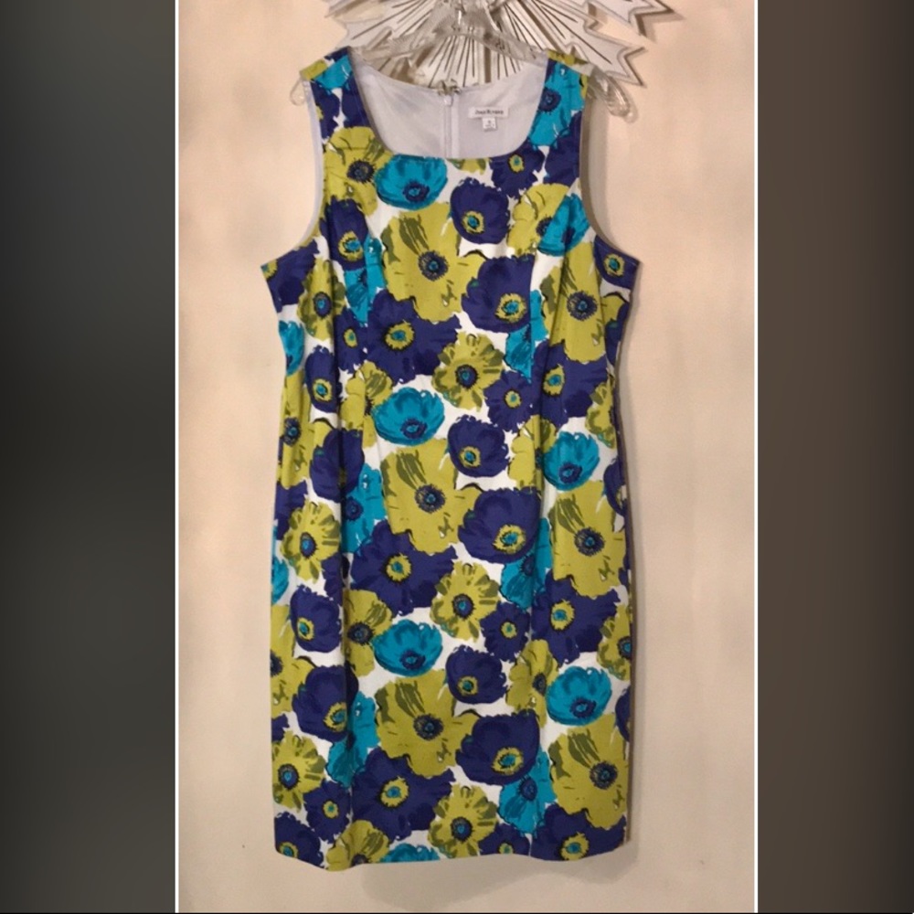 NWOT Joan Rivers Sleeveless Floral Midi Dress 16